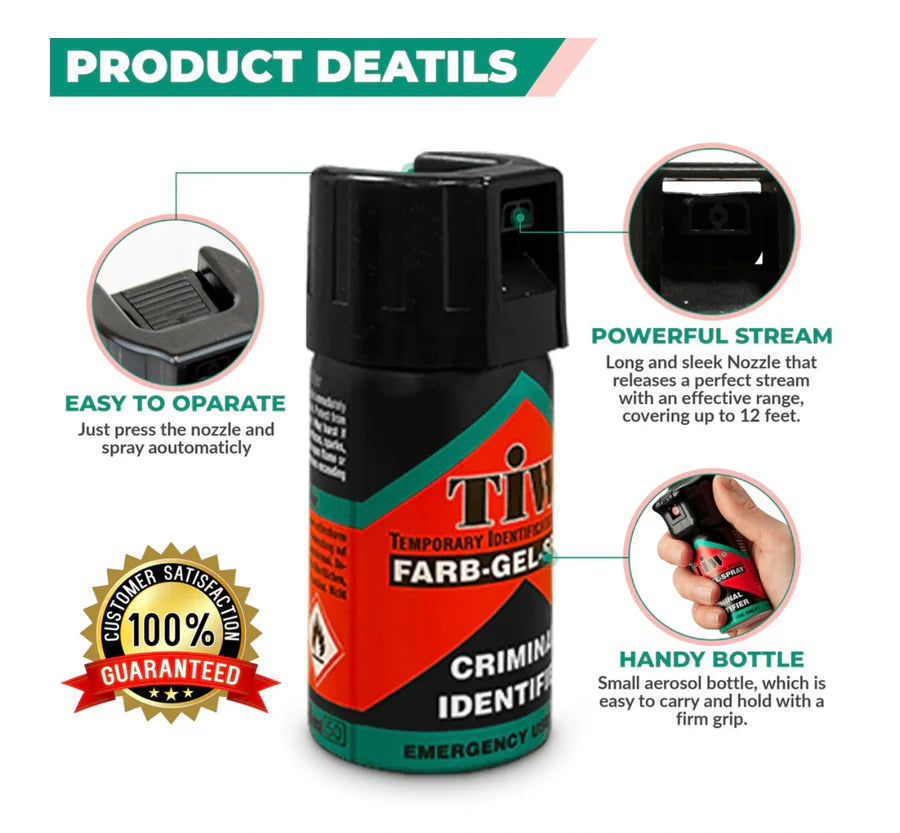 Veiligbuiten Identificatie Spray – Rood Markeer & Bescherm (40ml)